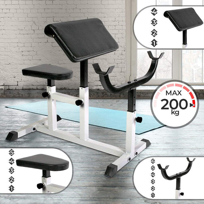 Banc de Musculation Multifonction - Kit d'Haltères 100kg 7/7