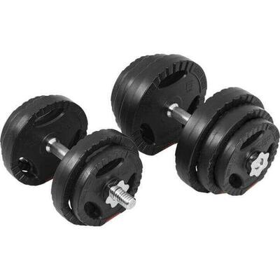 Set dumbells 30 kg - halterset - gripper kunststof - 30 mm - dumbbell