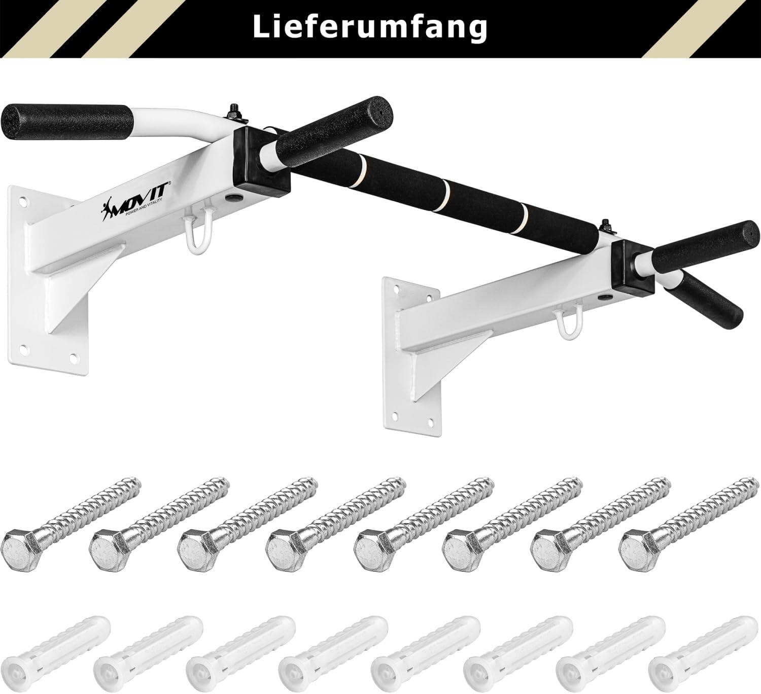 Barre de traction murale Noir/Blanc 6/7