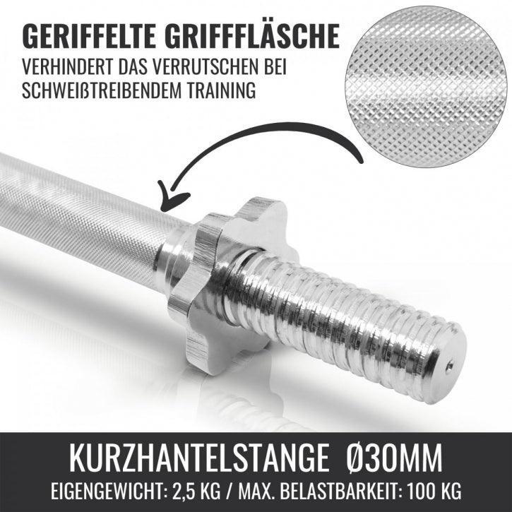 Set d'haltères courts grip 27,5 kg 5/6