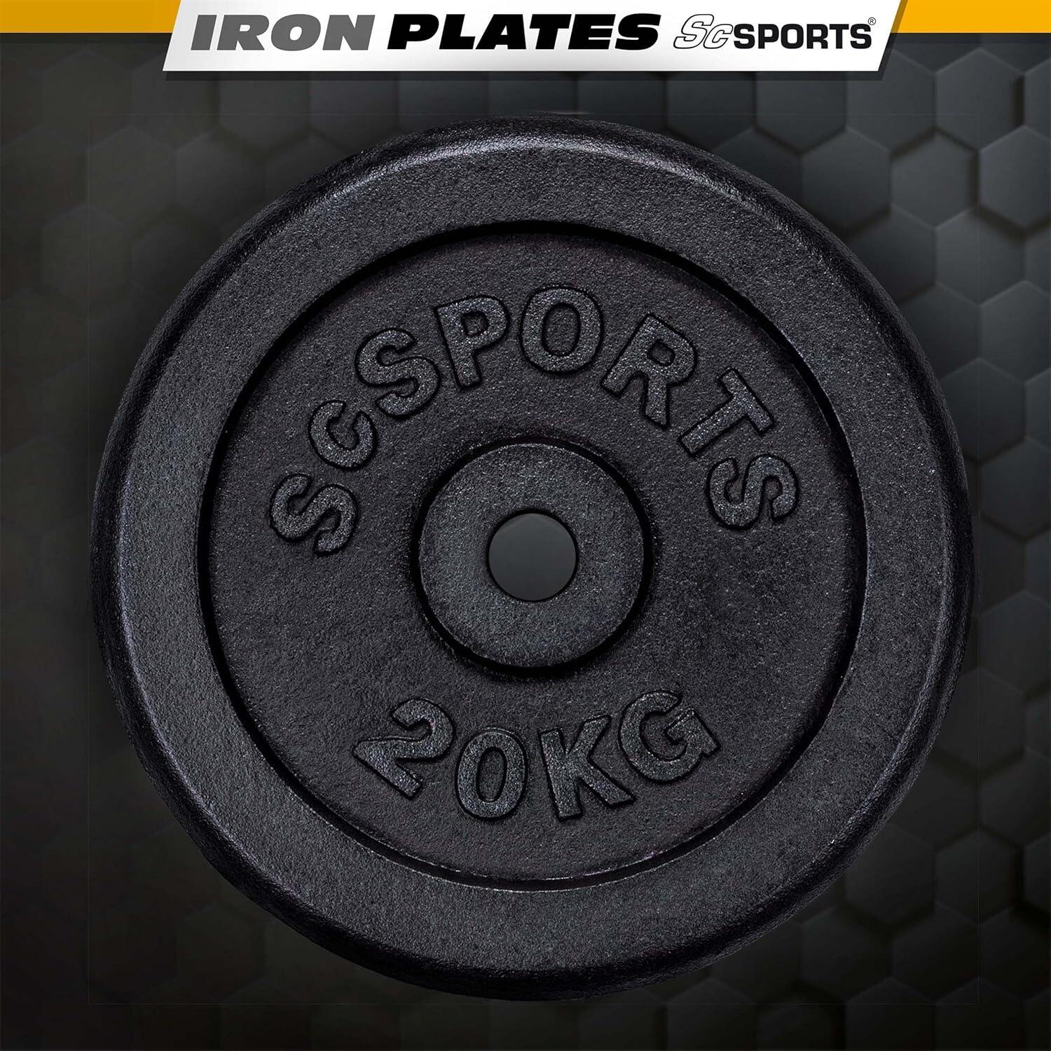 Disque musculation fonte 20kg 2/6