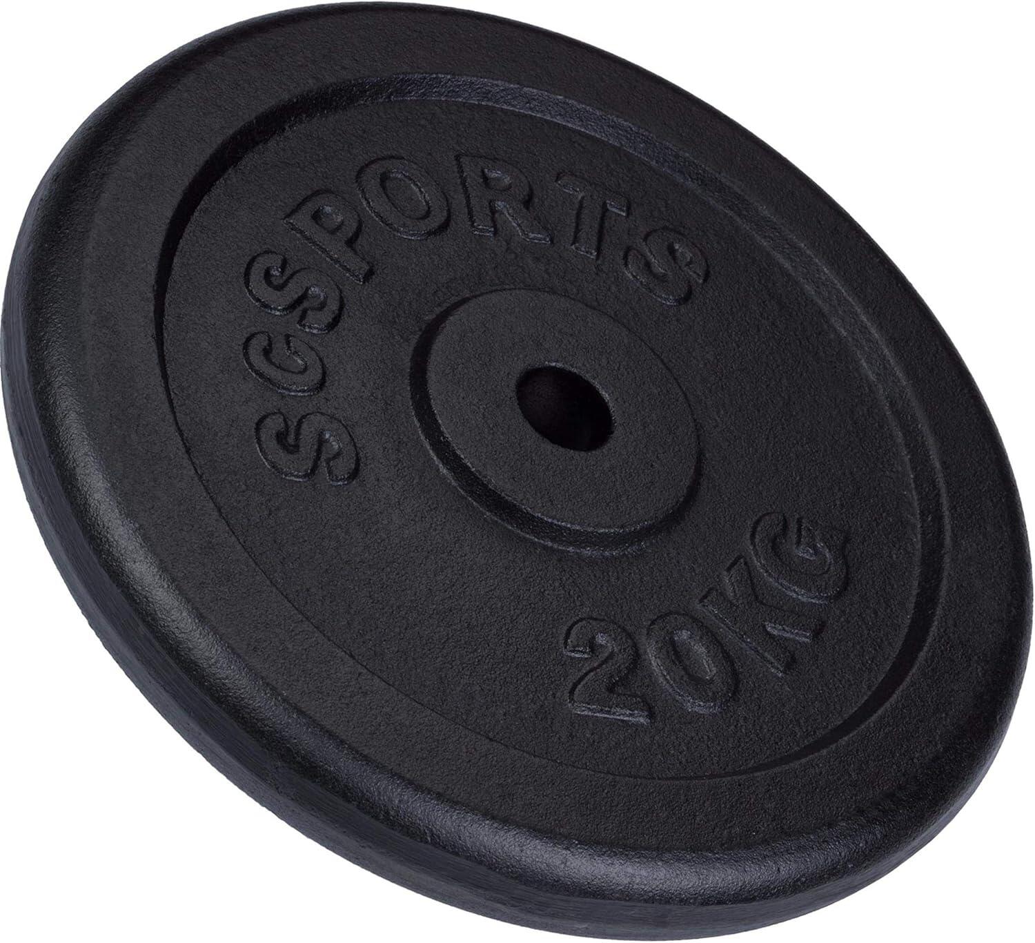 Disque musculation fonte 20kg 1/6