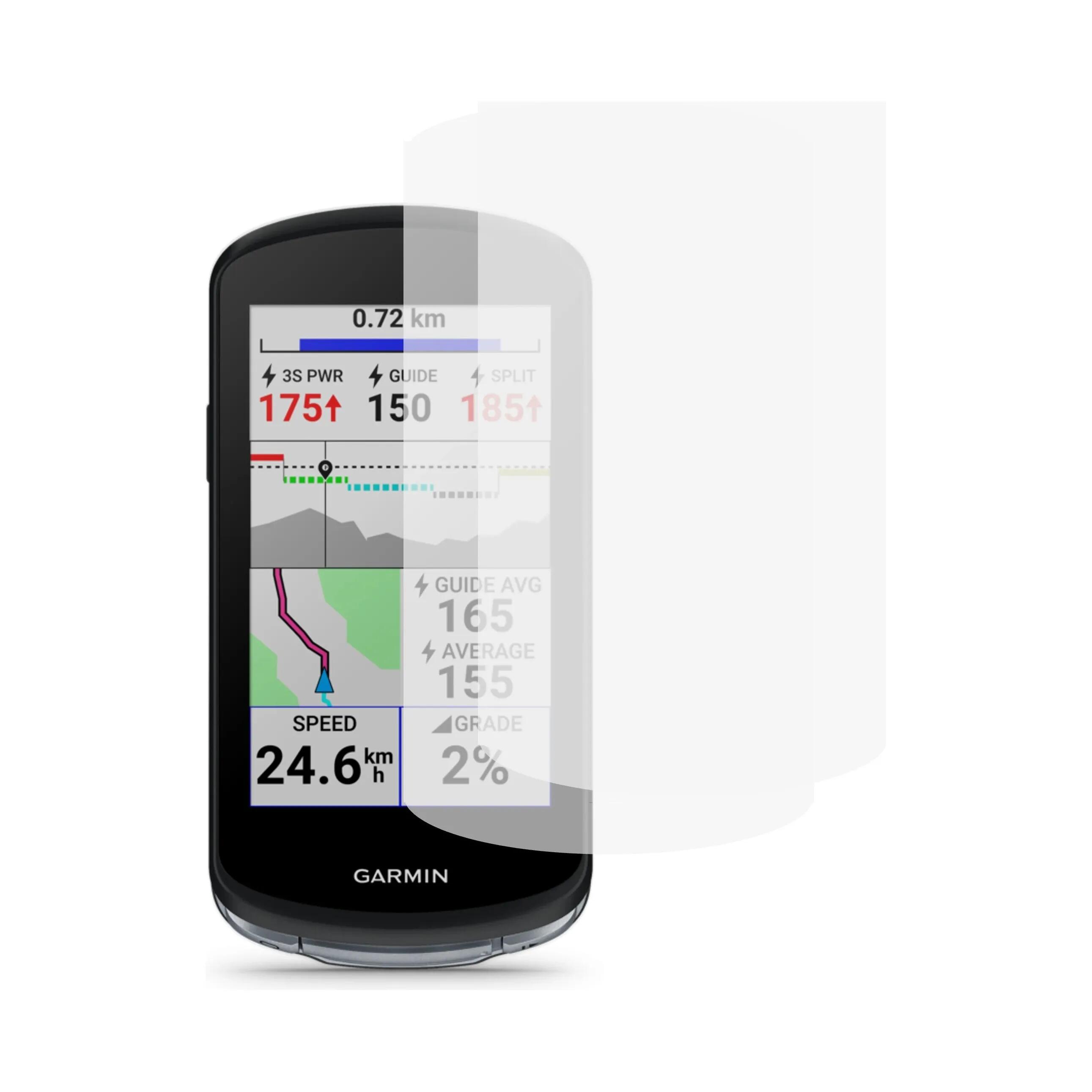 Set van 2 gehard glazen schermbeschermers voor garmin edge 1040