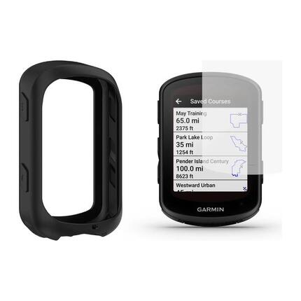 Silikonhülle + Panzerglas-Displayschutz für Garmin Edge 840
