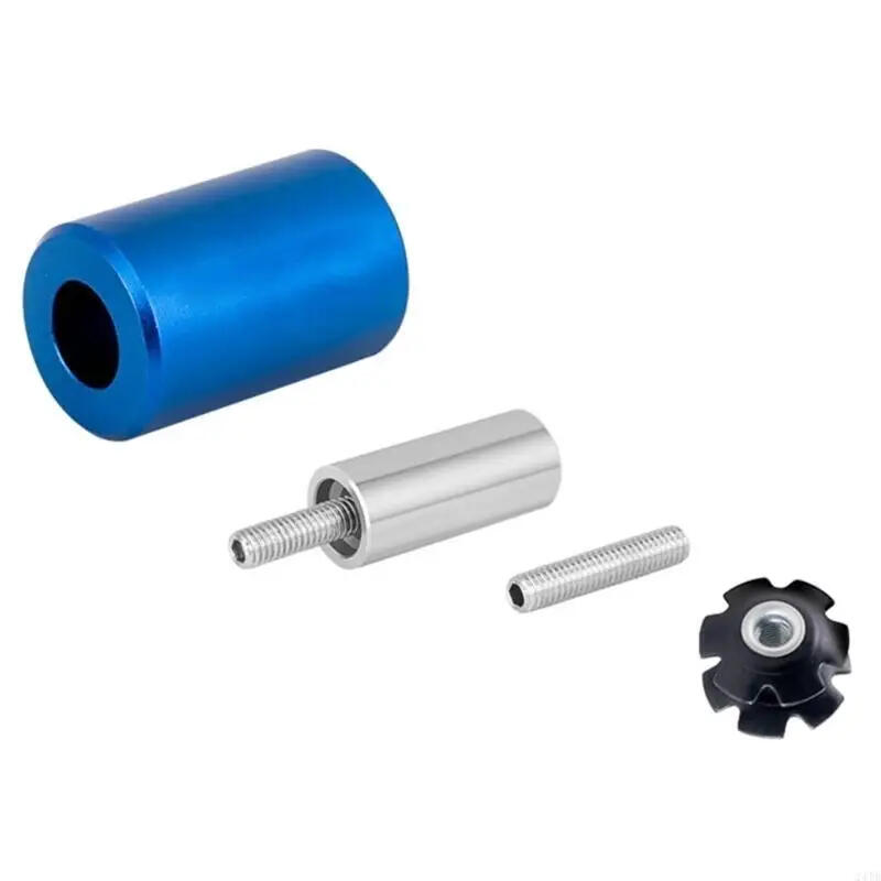 Kit montaggio dado stella forcella bici 28,6 mm alluminio acciaio 6/6