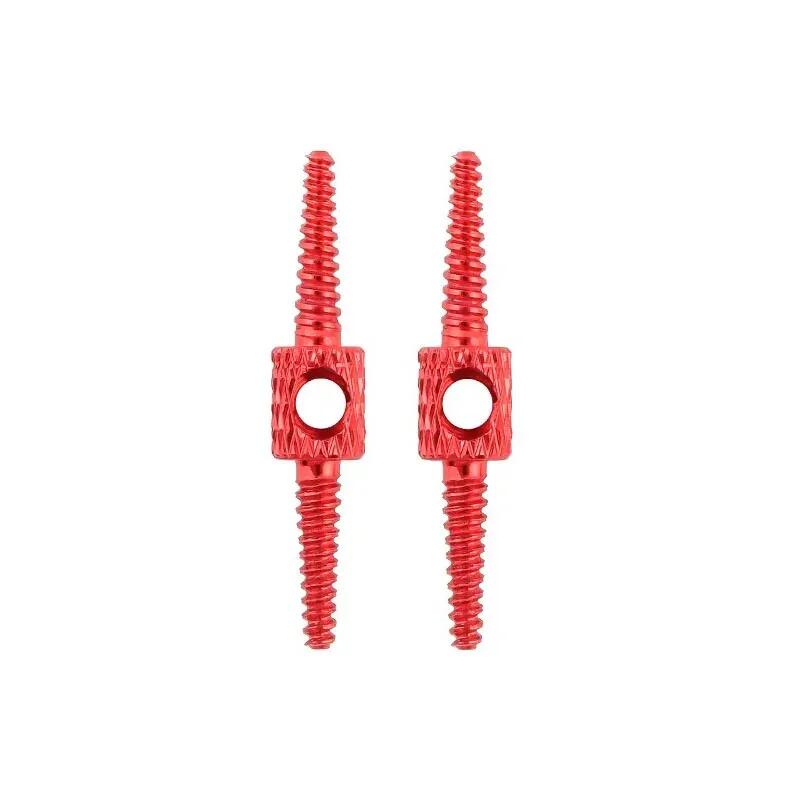 Outil routage câble interne vélo aluminium rouge (x2) 2/4