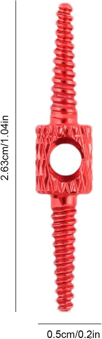 Outil routage câble interne vélo aluminium rouge (x2) 4/4