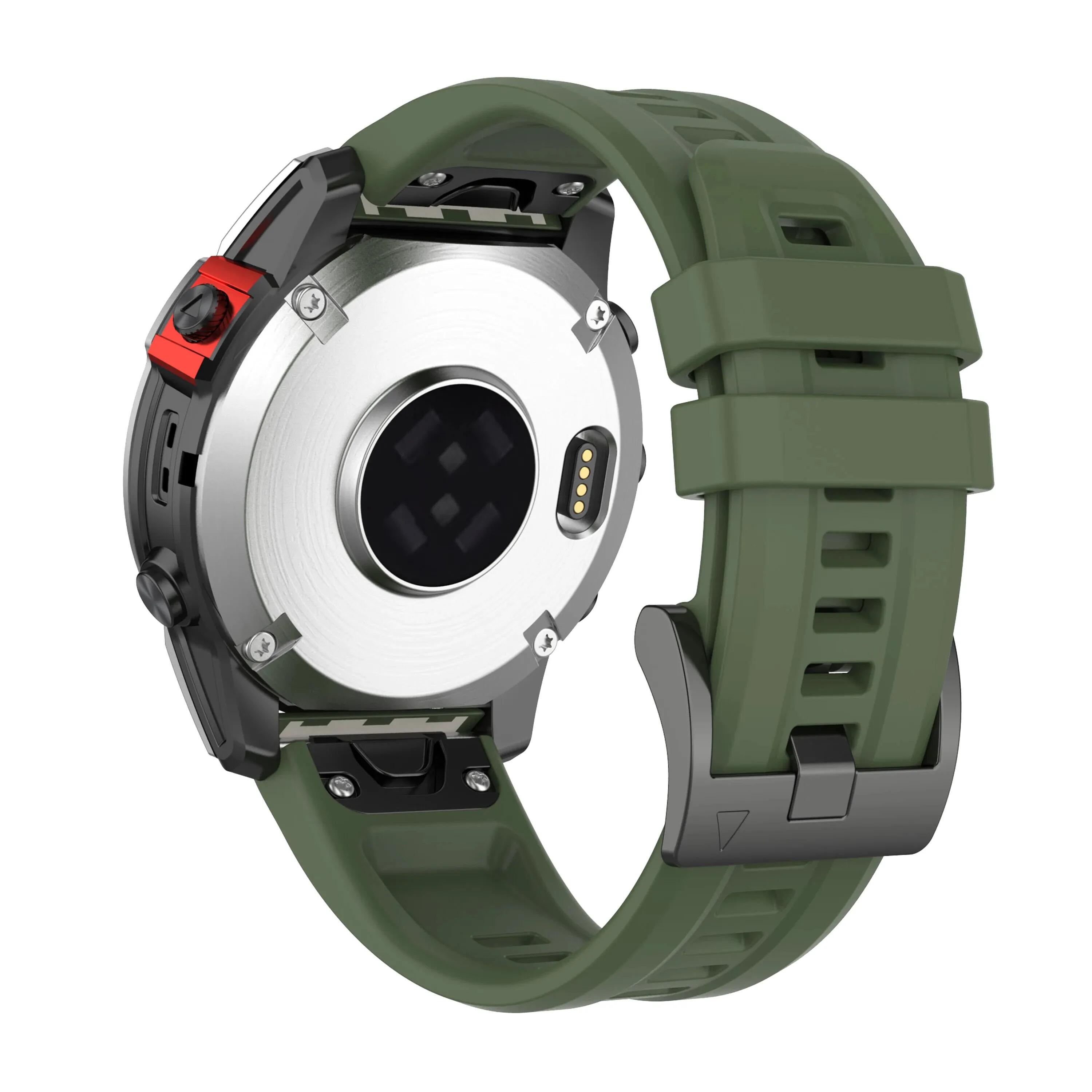 Langere band 20mm 22mm siliconen sporthorlogeband duiken waterdicht rubber mannelijk verlengd vervangend horlogeband horloge accessoire