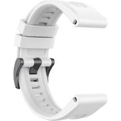 Bracelet pour montre compatible GARMIN/COROS 20 mm silicone blanc