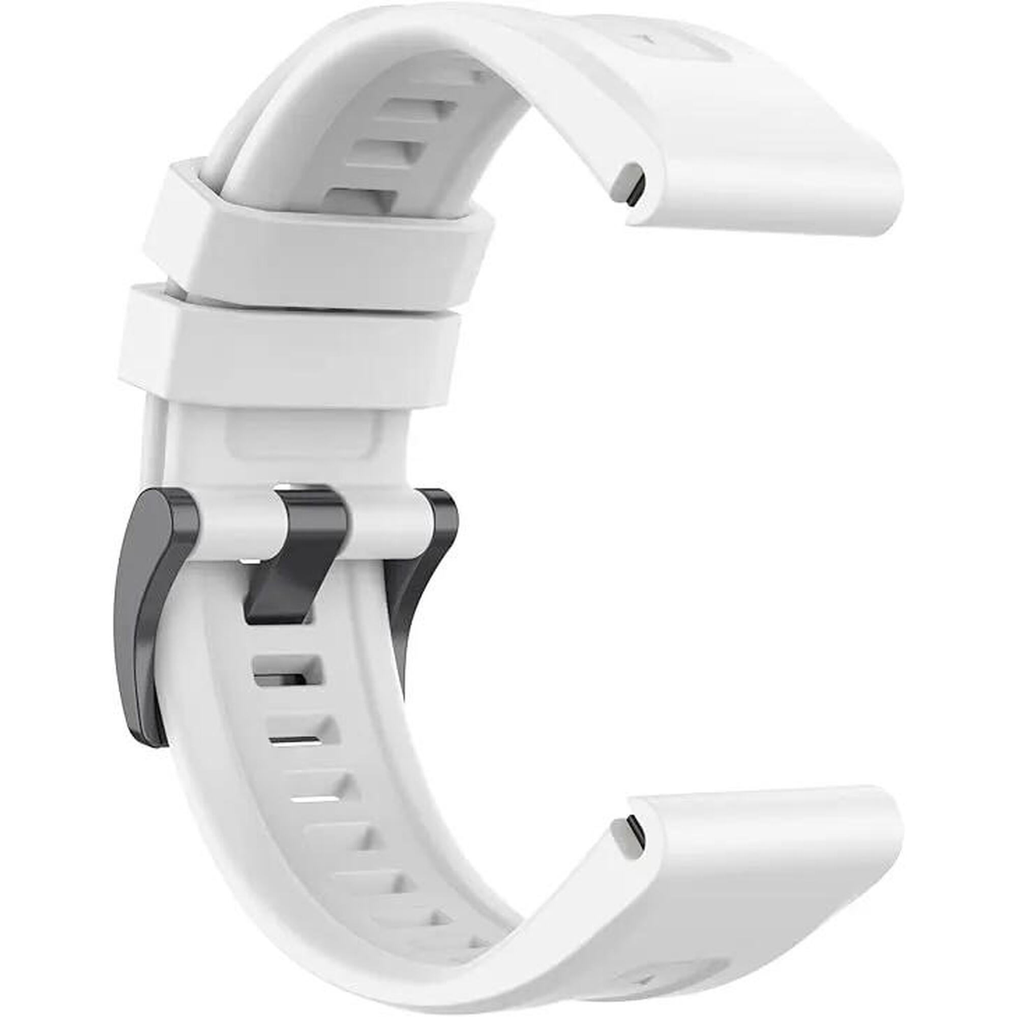 BIKEFLOW Řemínek hodinky Garmin Coros 20 mm silikon bílý QuickFit