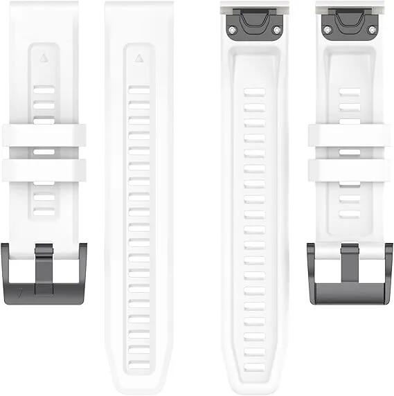 Uhrenarmband Garmin Coros 22 mm Silikon weiß Schnellverschluss 3/5