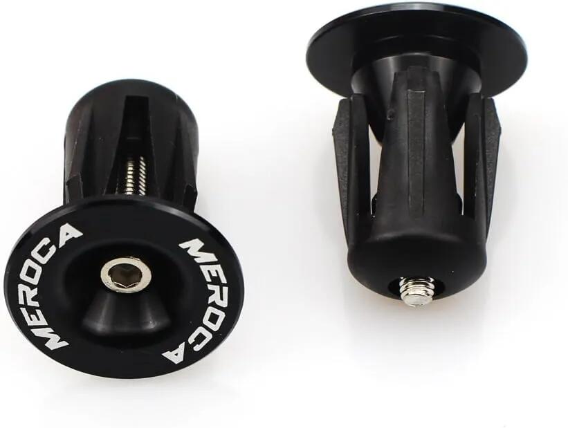 Bouchons de cintre vélo aluminium 22–24 mm noir 3/5