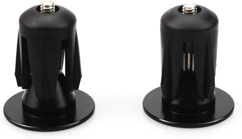 Bouchons de cintre vélo aluminium 22–24 mm noir 2/5
