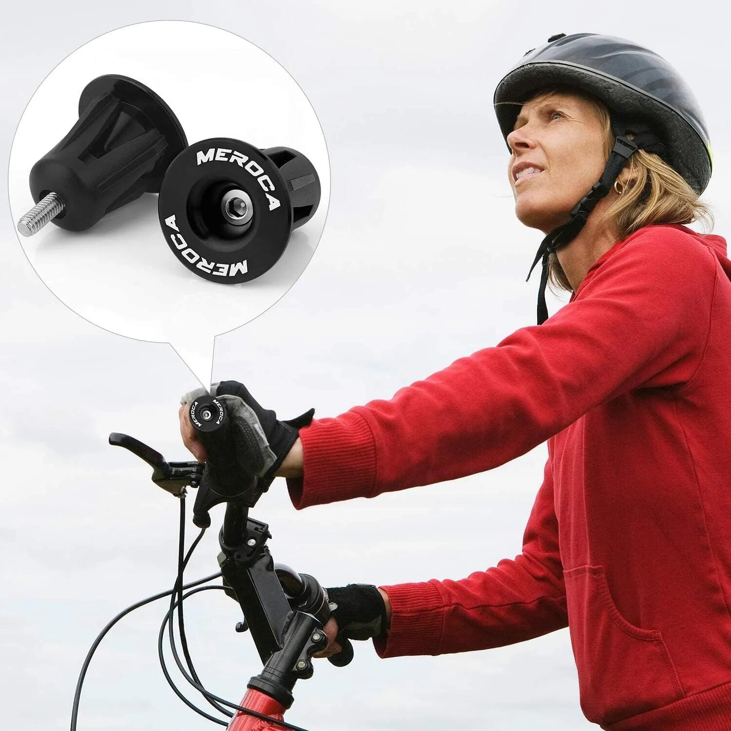 Bouchons de cintre vélo aluminium 22–24 mm noir 5/5