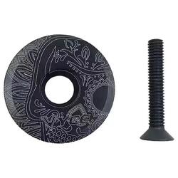 Bouchon de potence en alliage d'aluminium ultra-léger - Noir à motifs