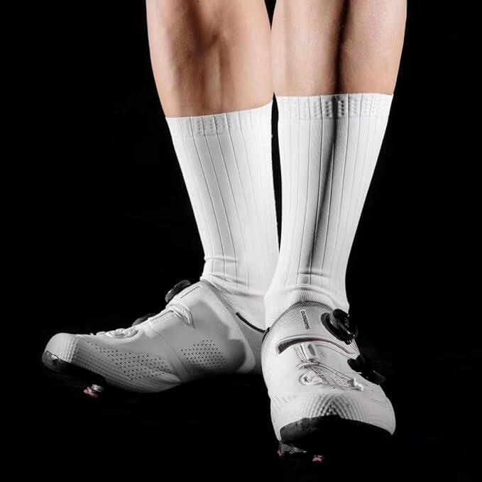Chaussettes Vélo Aero Whiteline avec maintien silicone 3/6