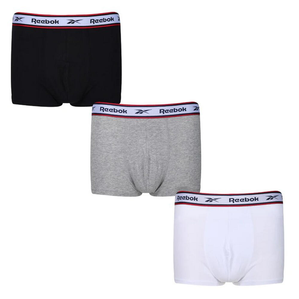 Reebok - Shorts De Bain Barlow Homme (noir / Gris Chiné / Blanc) - Boardshort - Blanc|gris|noir - 48 Xl - Decathlon