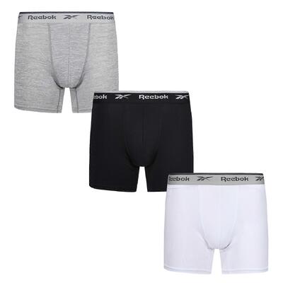 Heren ainslie sports boxershorts (set van 3) (zwart/wit/grijs marl)