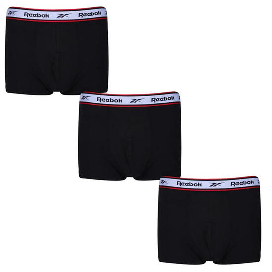 Costume Bermuda Uomo Misura Confezione 3 Reebok Barlow Nero Grigio Di Marna