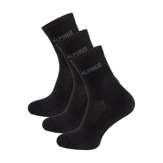 Chaussettes de randonnée Alpinus Alpamayo - 3 paires - Noir