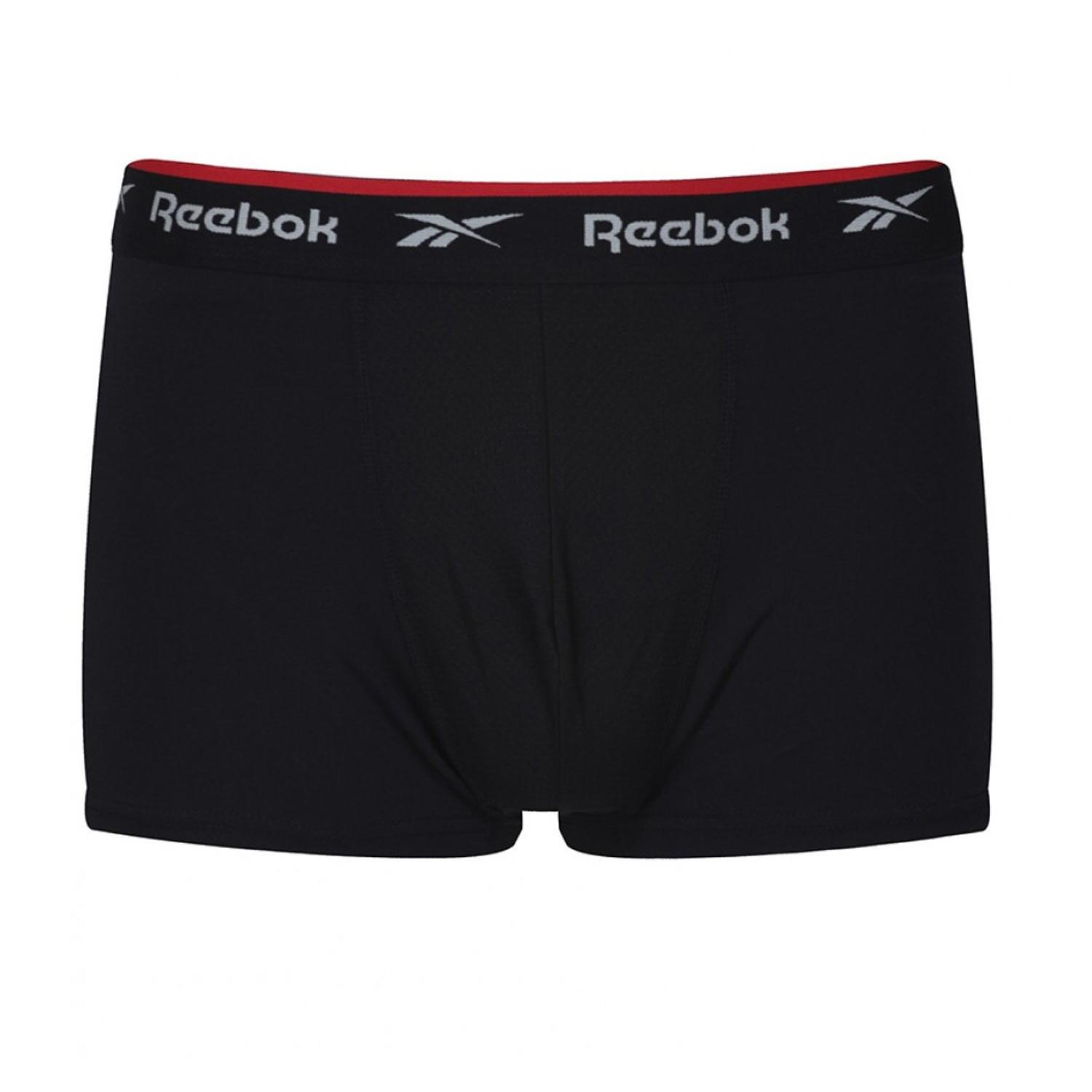 Boxer Sportiva Uomo Misura Confezione 3 Reebok Redgrave Nero Grigio Di Marna 2/4