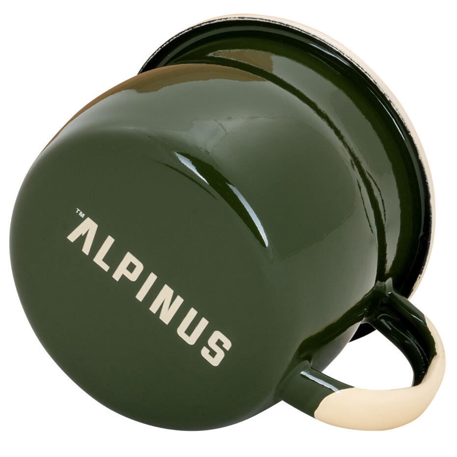 Tasse - Randonnée nature - Émaillée, 280 ml - Alpinus Top - Verte 3/5