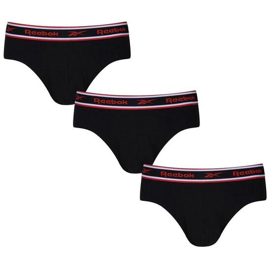 Slip Uomo Misura Confezione 3 Reebok Chase Nero