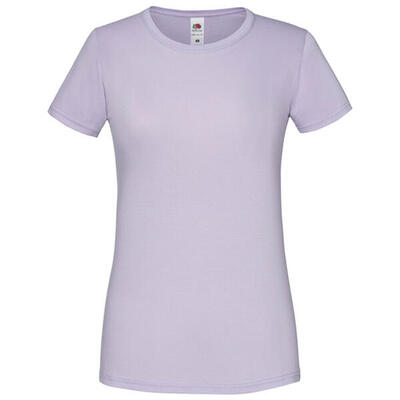 Dames iconic combed cotton tshirt (rood)