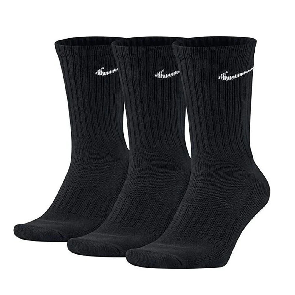 Unisex Adult Value Cotton Socks (Pack of 3) (Black)