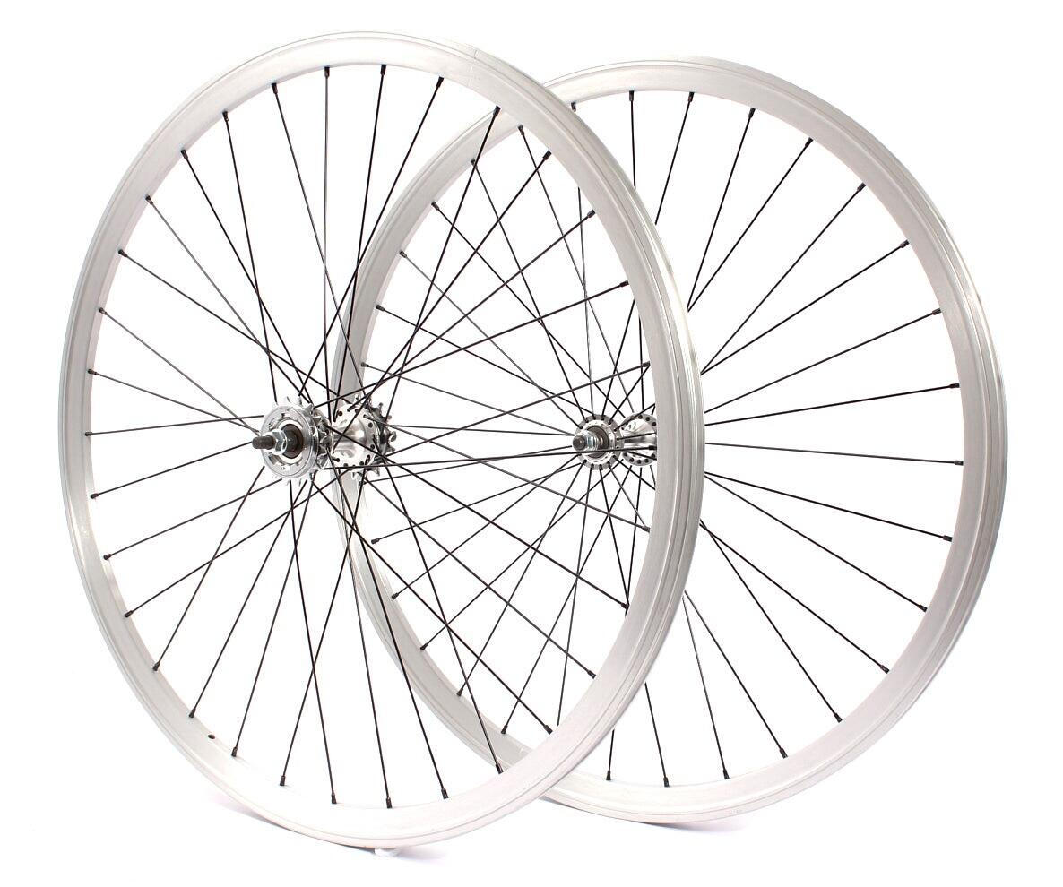 KHEBIKES SET DI RUOTE FIXIE 28" ARGENTO KHEBIKES