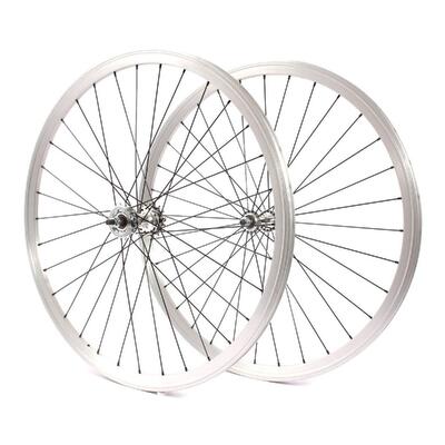 Zestaw Kołowy Fixie 28" Srebrny Khebikes
