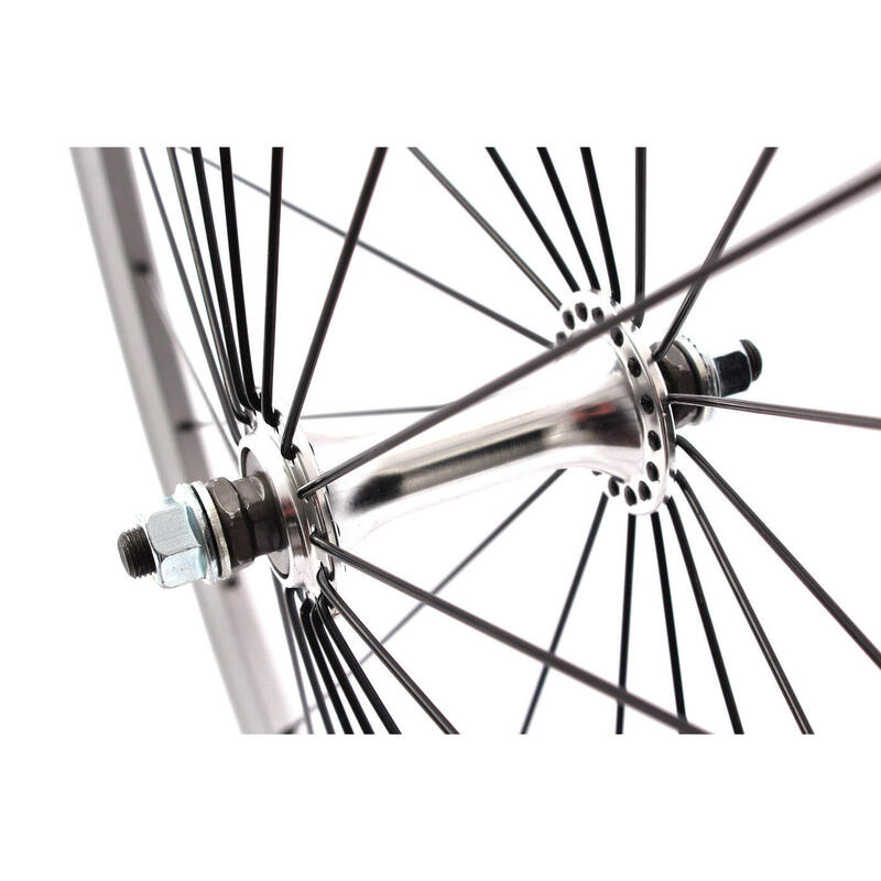 FIXIE WHEELSET 28" ARGINT KHEBIKES