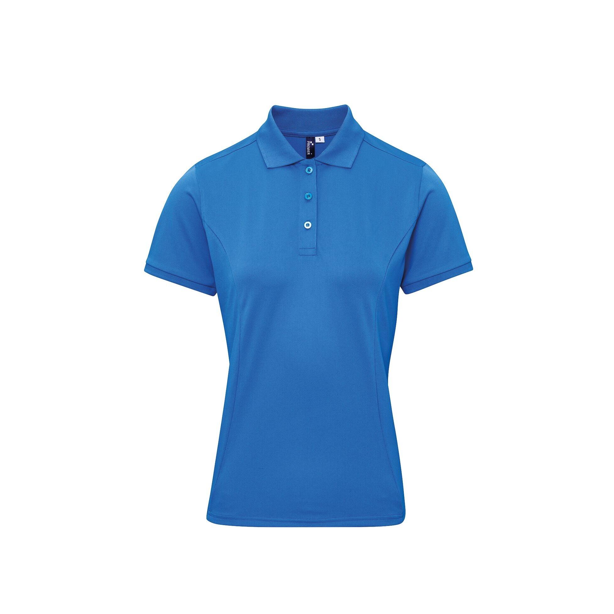Premier Womens/Ladies Coolchecker Plus Piqu Polo With CoolPlus