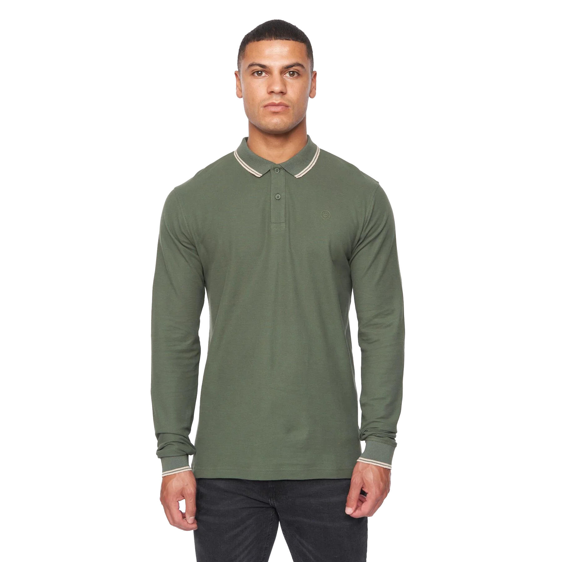 Duck and Cover Mens Roxberry Long-Sleeved Polo Shirt