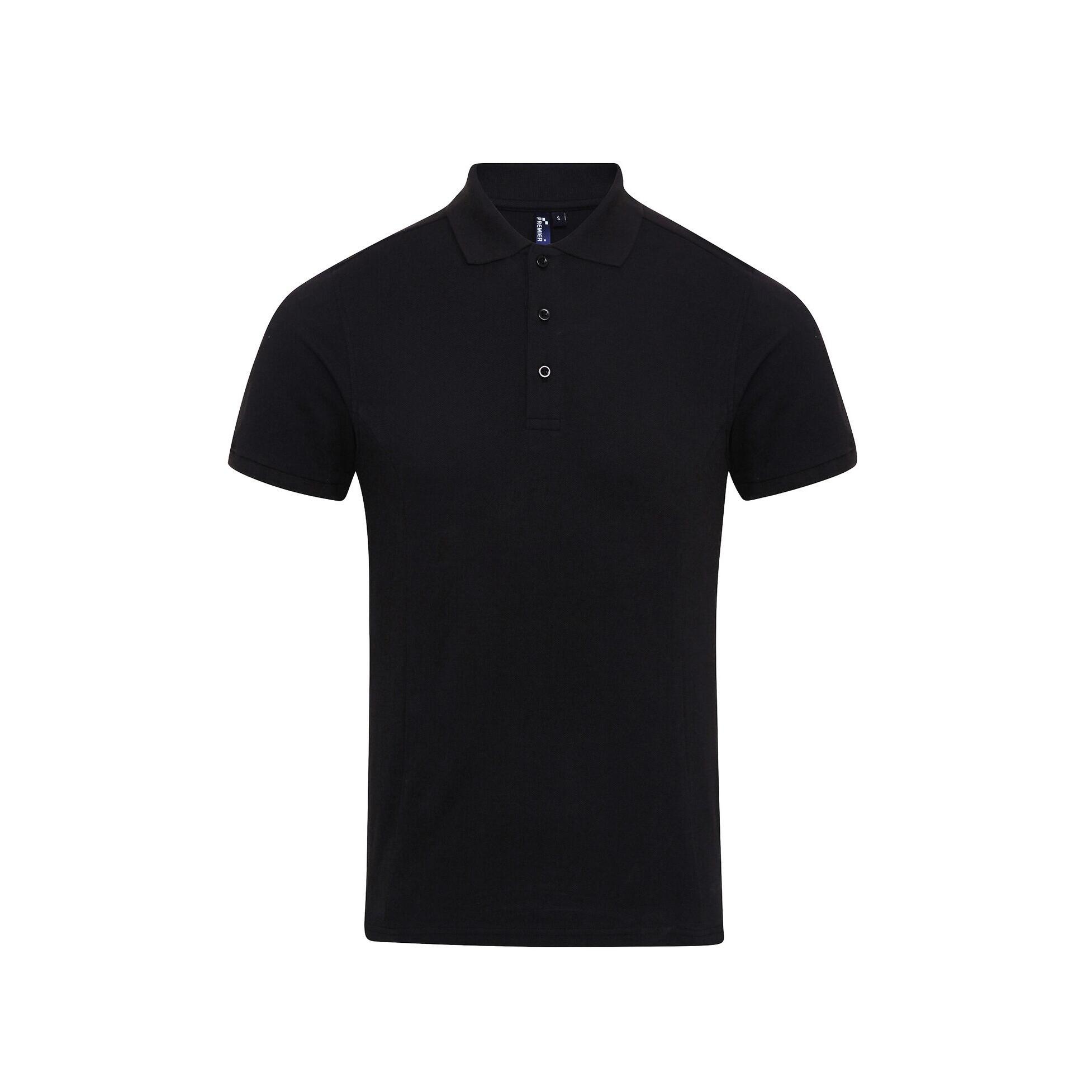 Premier Mens Coolchecker Plus Pique Polo With CoolPlus