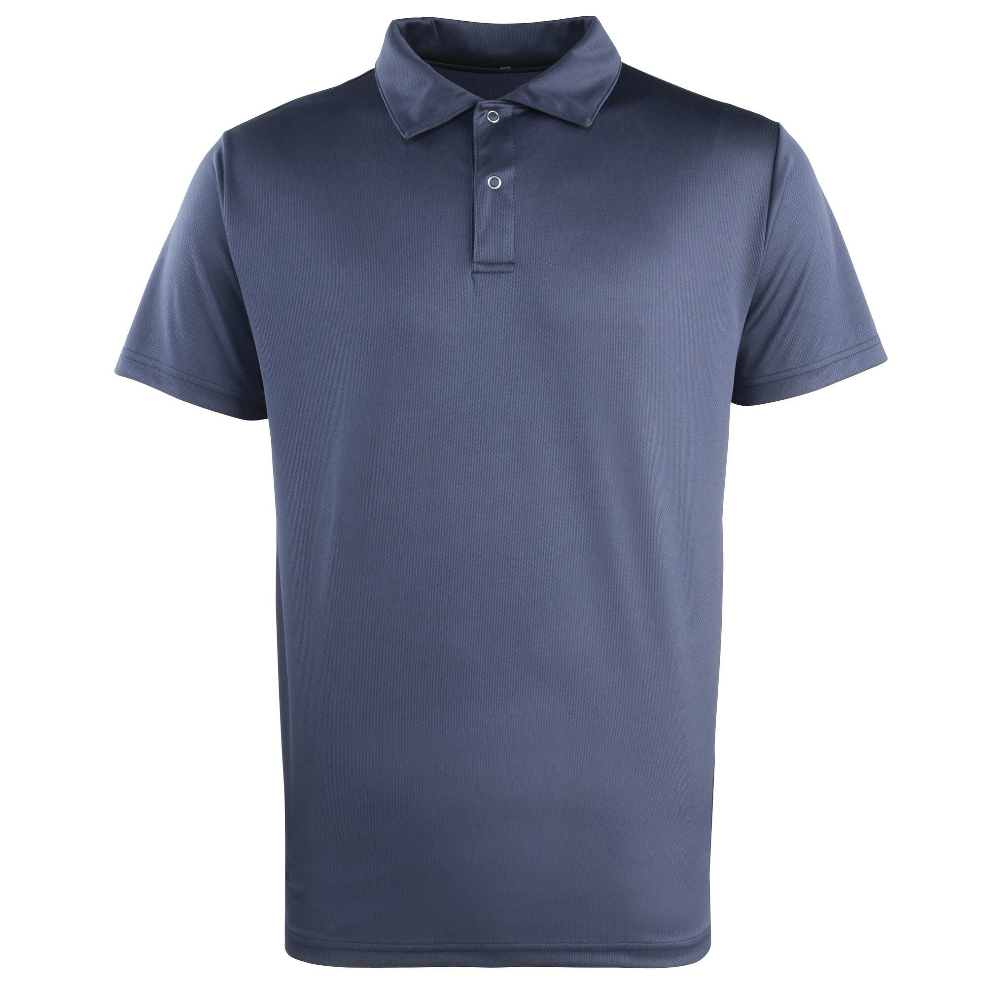 Premier Unisex Coolchecker Studded Plain Polo Shirt