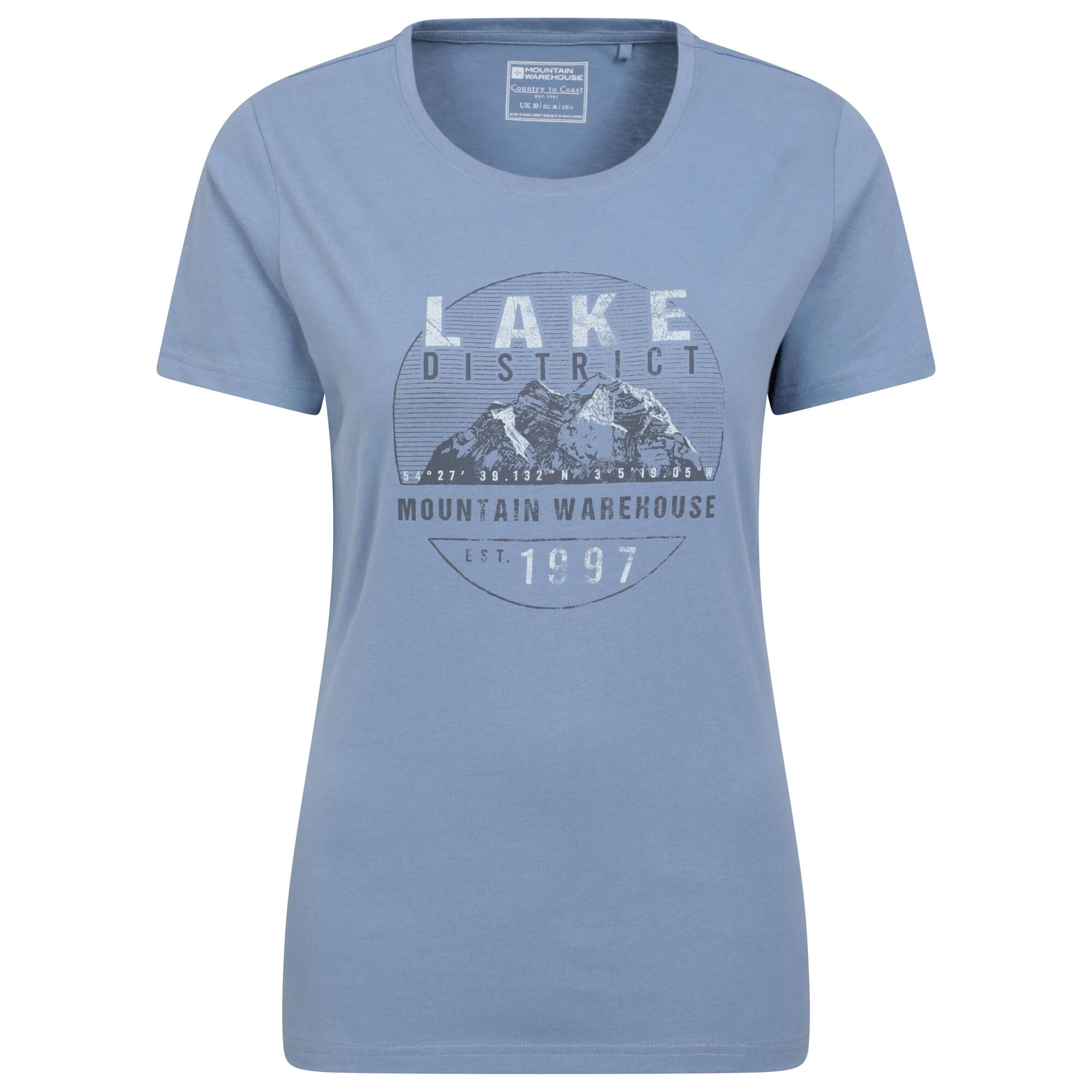 Mountain Warehouse Womens/Ladies Lake District Printed T-Shirt