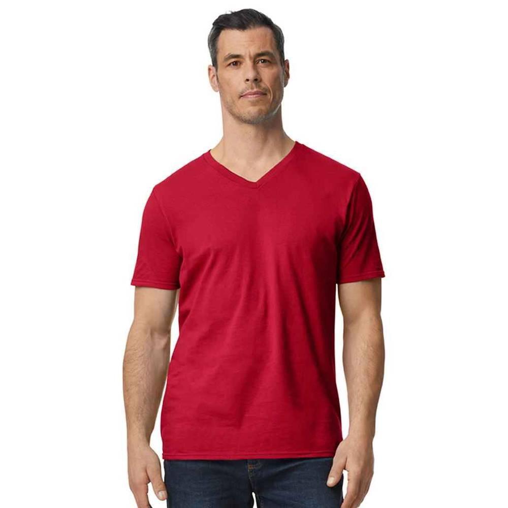 Gildan Unisex Adult Softstyle V Neck T-Shirt