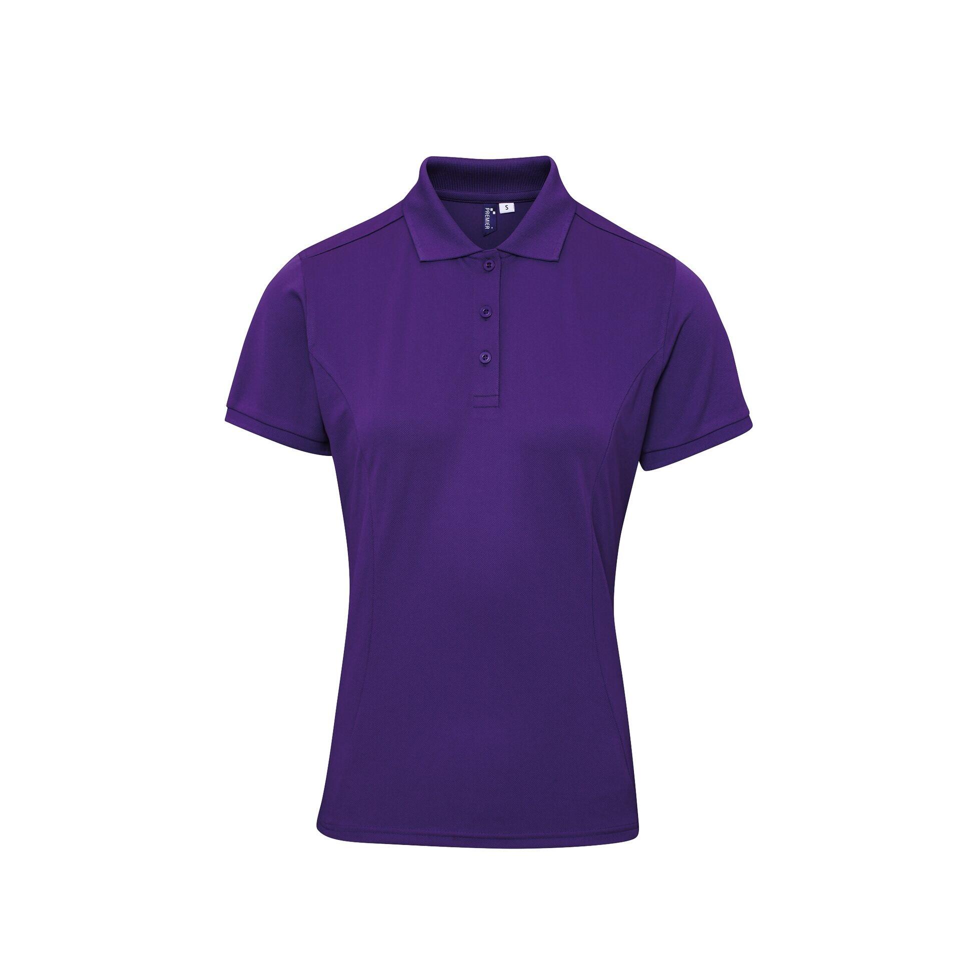 Premier Womens/Ladies Coolchecker Plus Piqu Polo With CoolPlus
