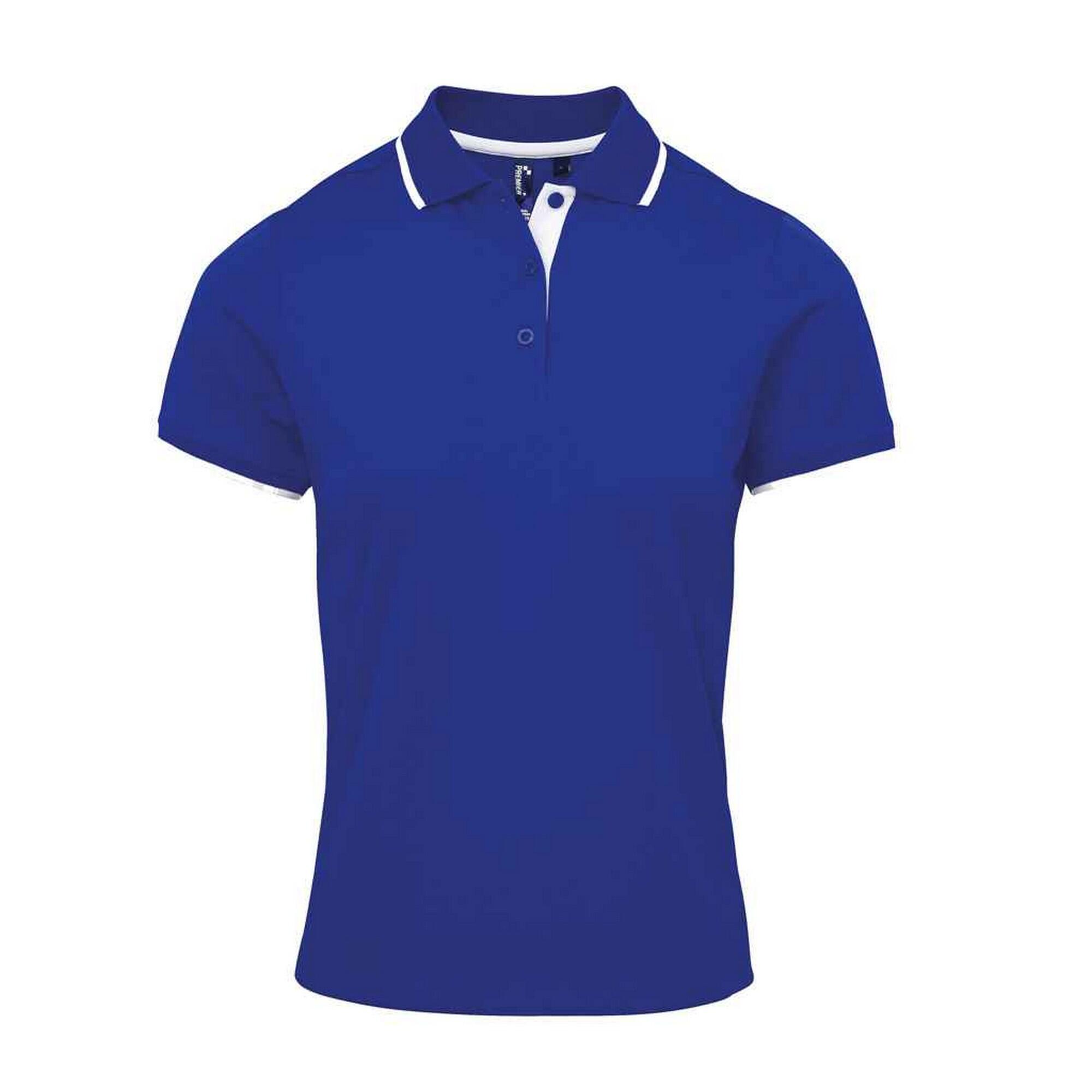 Premier Womens/Ladies Coolchecker Contrast Pique Polo Shirt