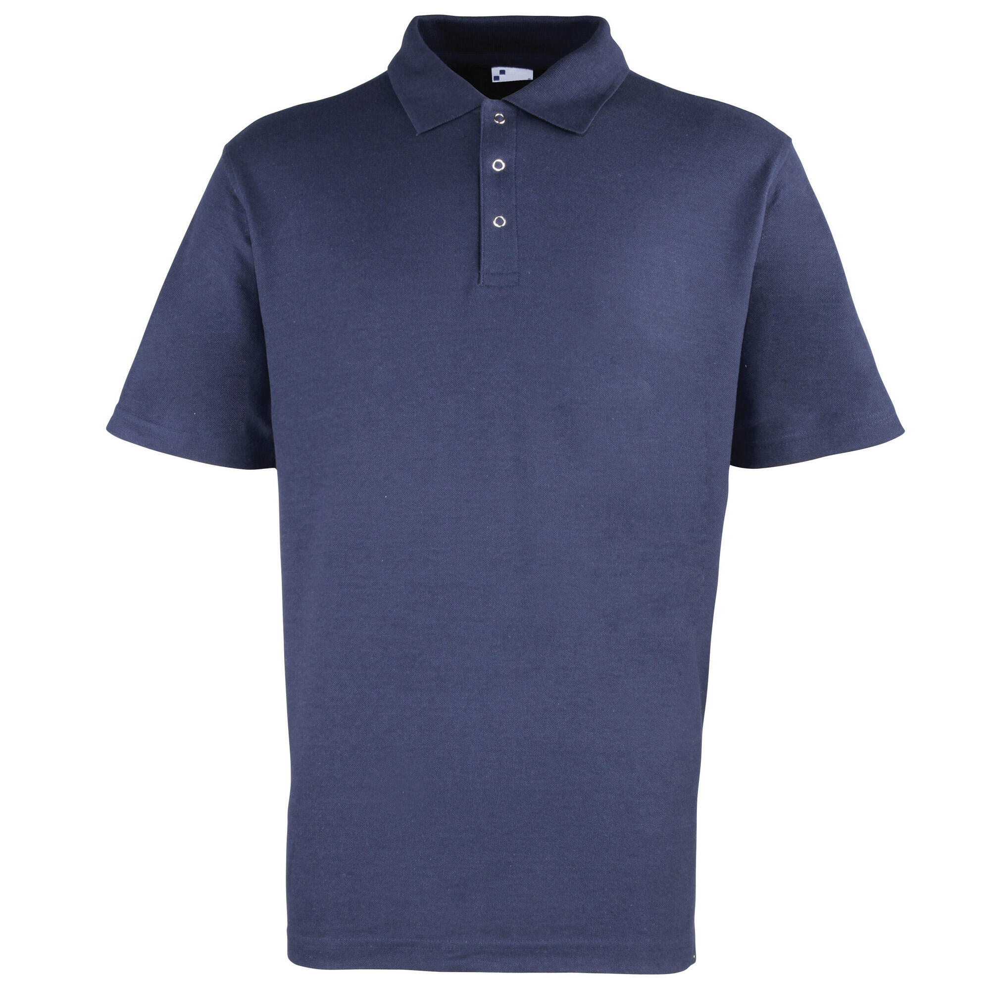 Premier Mens Stud Heavyweight Plain Pique Polo Shirt