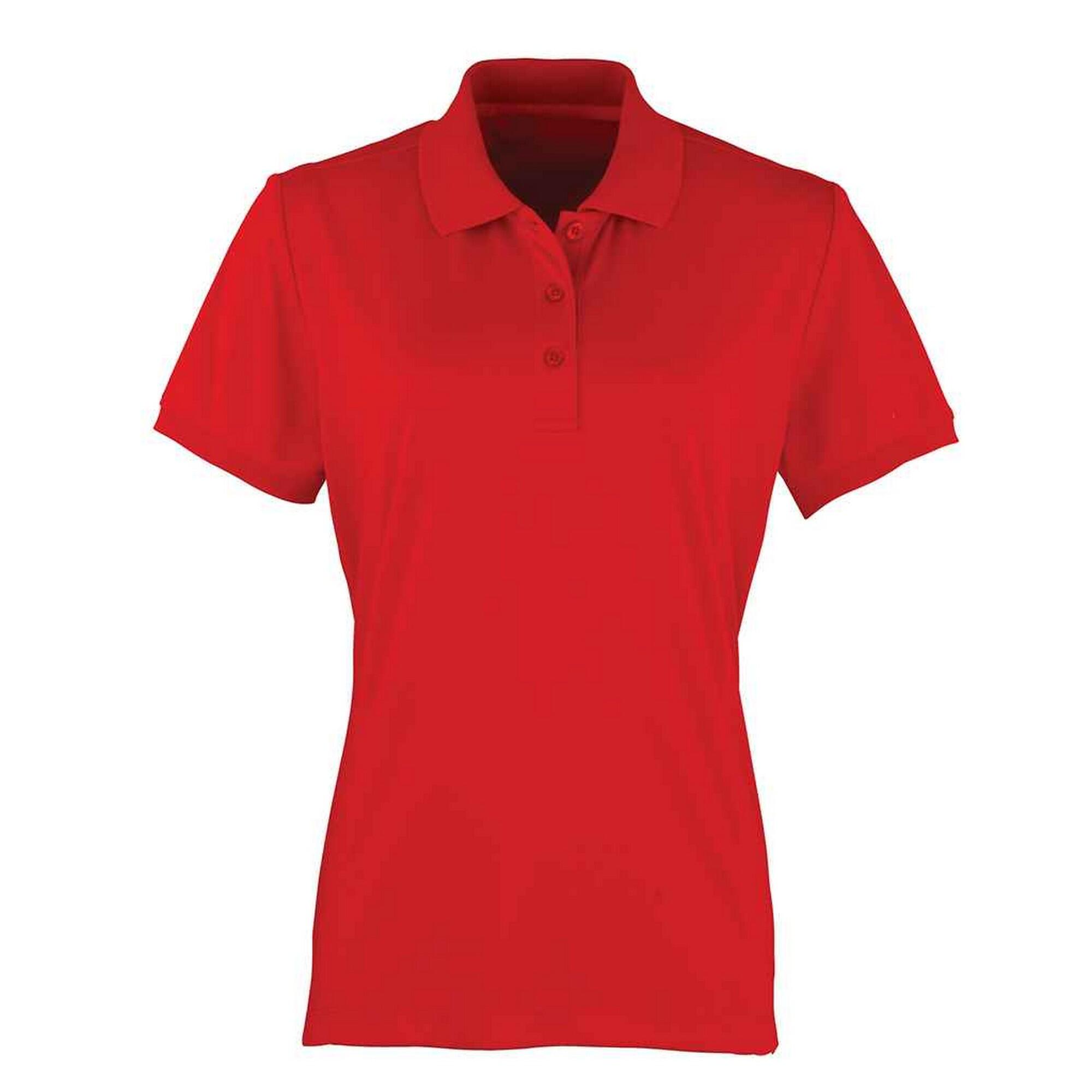 Premier Womens/Ladies Coolchecker Pique Polo Shirt