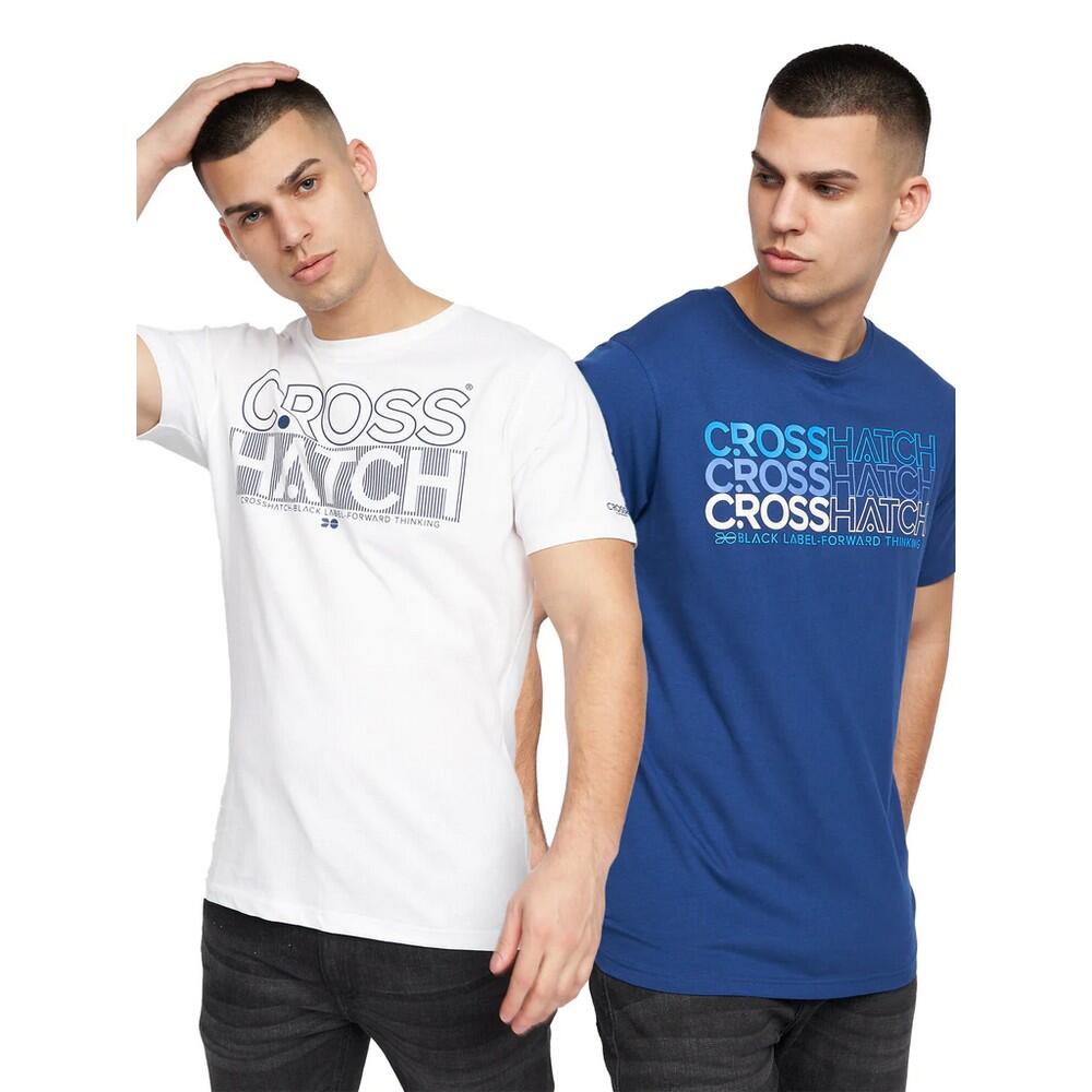 Crosshatch Mens Raynen T-Shirt (Pack of 2)
