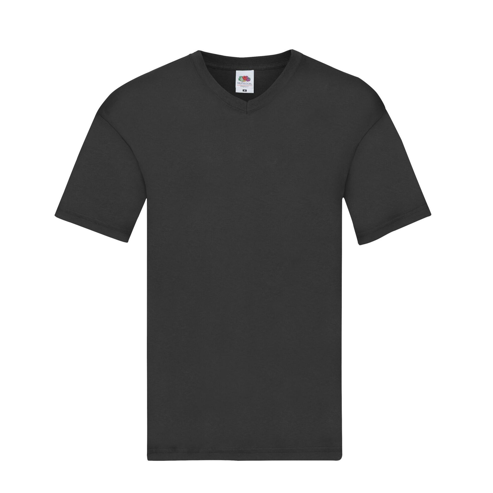 Fruit Of The Loom Mens Original Plain V Neck T-Shirt