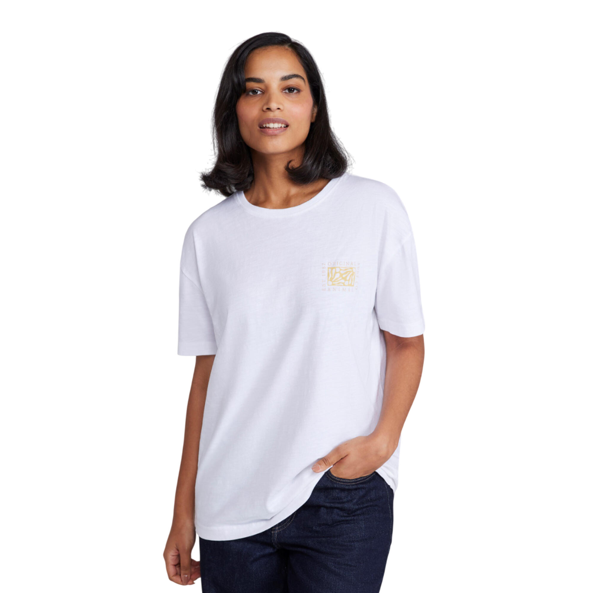 Animal Womens/Ladies Leena Text Boxy T-Shirt