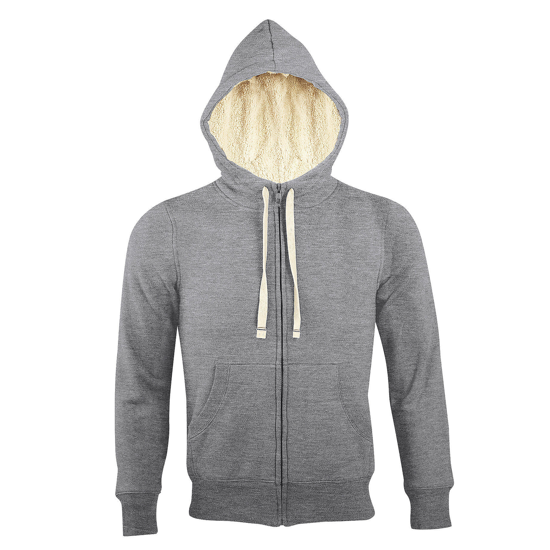 SOLS Sherpa Unisex Zip-Up Hooded Sweatshirt / Hoodie