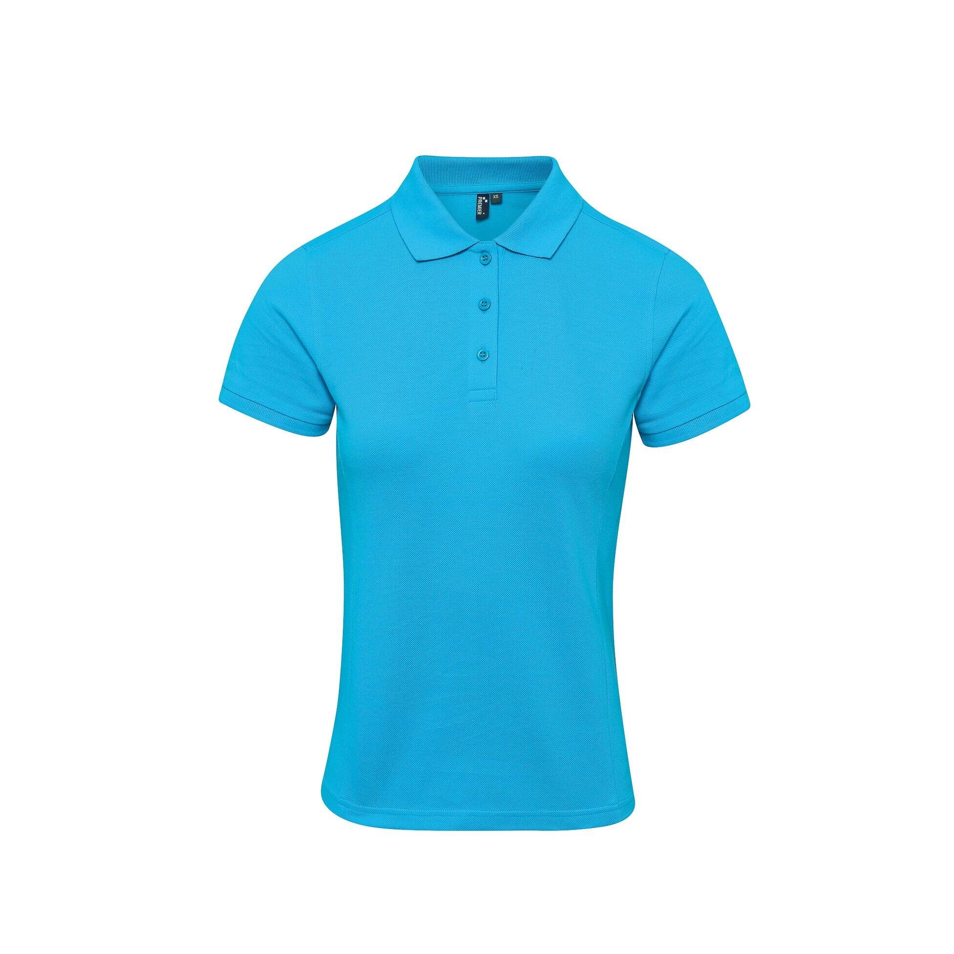 Premier Womens/Ladies Coolchecker Plus Piqu Polo With CoolPlus