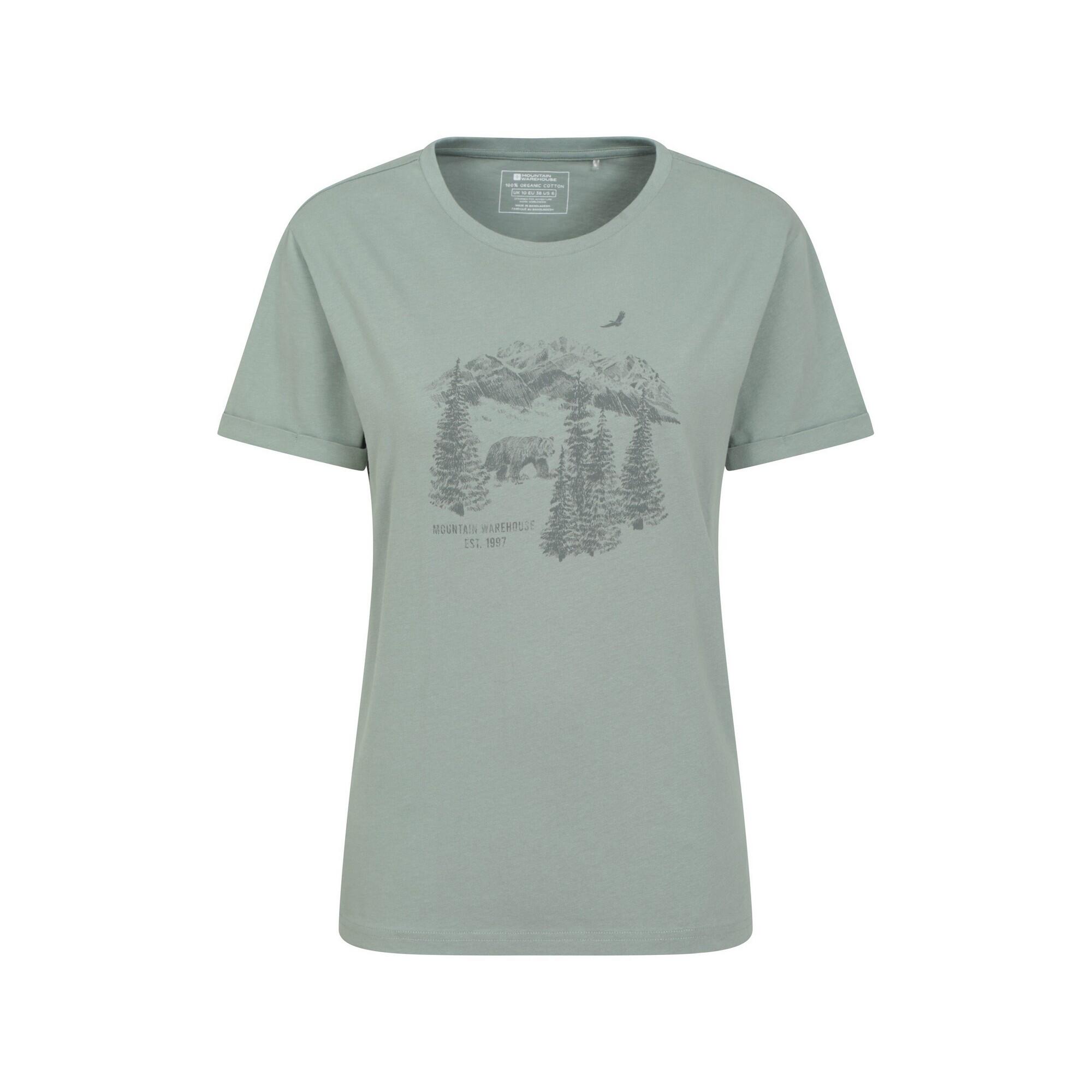 Mountain Warehouse Womens/Ladies Forest Bear Organic Loose Fit T-Shirt