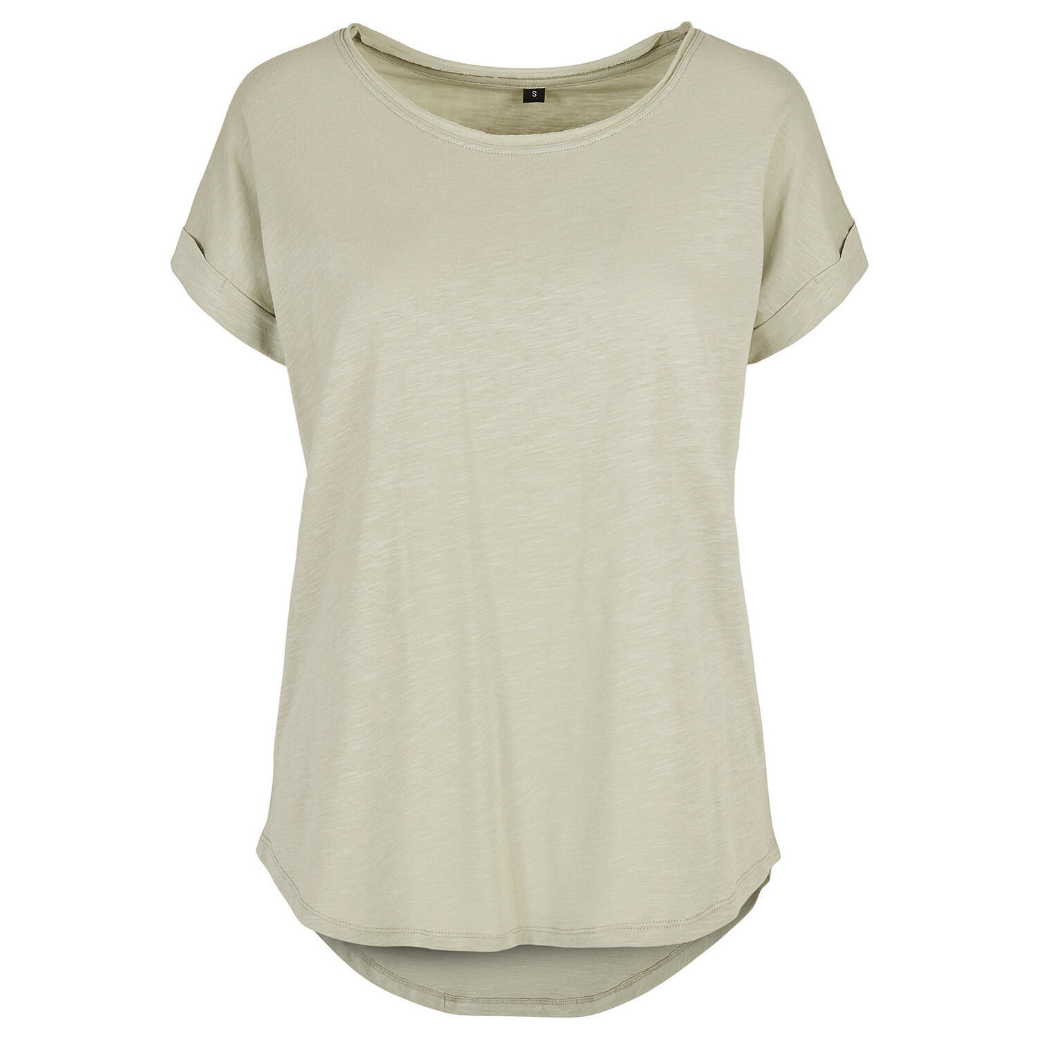 Build Your Brand Womens/Ladies Long Slub T-Shirt