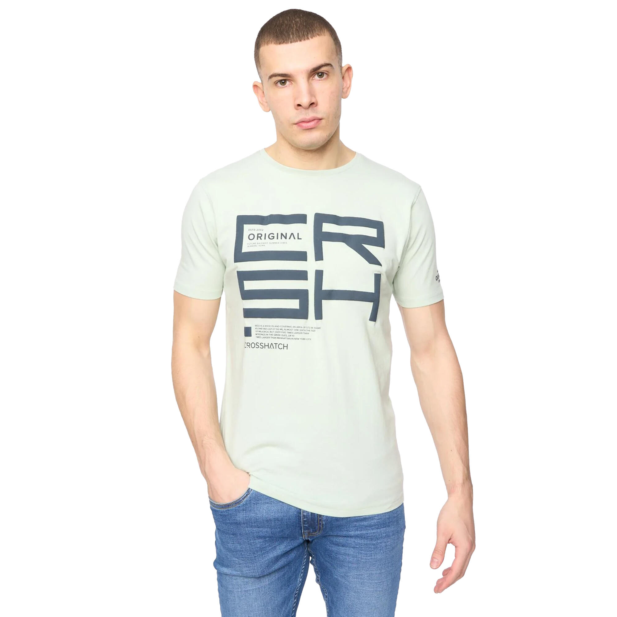 Crosshatch Mens Squarebox T-Shirt